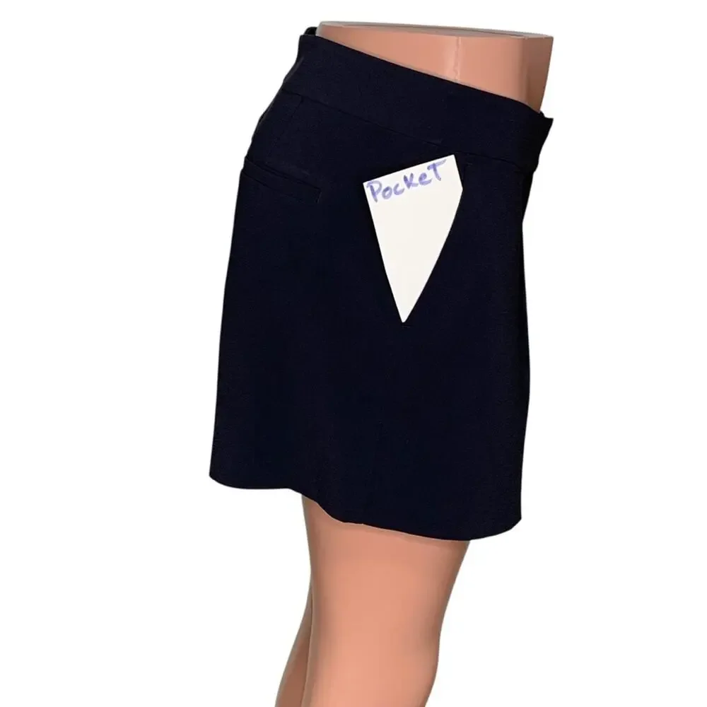 Ann Taylor Short Navy Blue 4 Working Pockets Size 2 - Picture 4 of 12